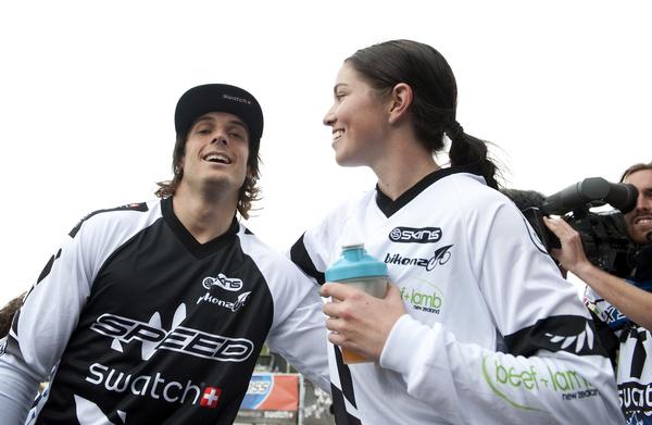 Sarah Walker and Mark Willers are both chasing UCI BMX Supercross World Cup overall honours this weekend